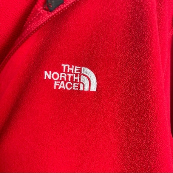 THE NORTH FACE Red Fleece Pullover Size M - Picture 4 of 4
